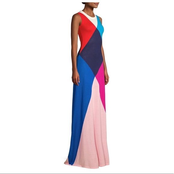 Victor Glemaud Dresses & Skirts - VICTOR GLEMAUD Merino Wool Colorblock Maxi Dress S
